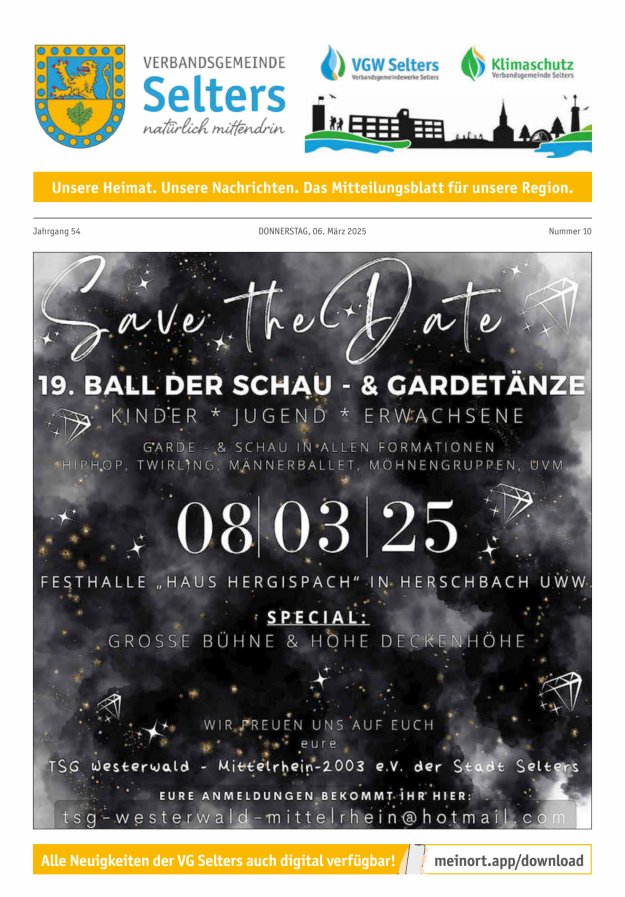 Unsere Verbandsgemeinde Selters Ww Titelblatt 10/2025