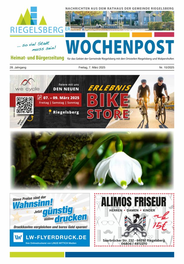 Riegelsberger Wochenpost Titelblatt 10/2025