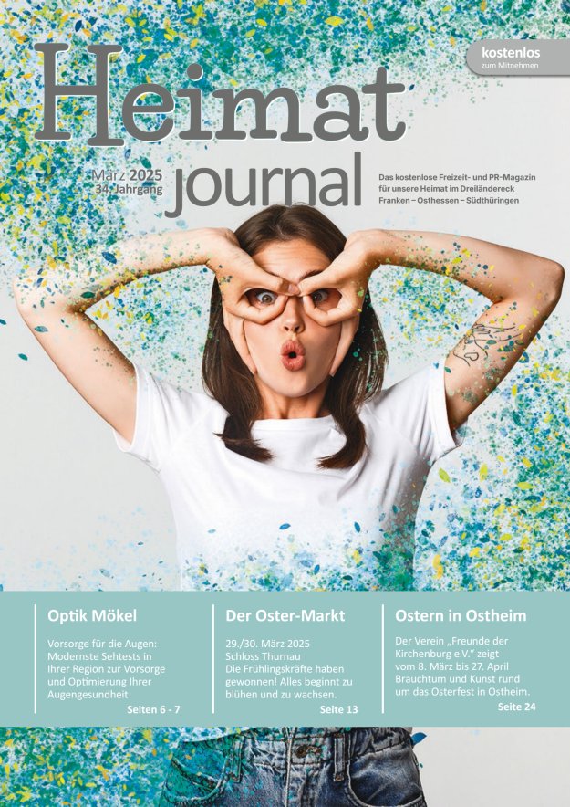 "Heimatjournal" im Dreiländereck Franken-Osthessen-Südthüringen Titelblatt 01/2025