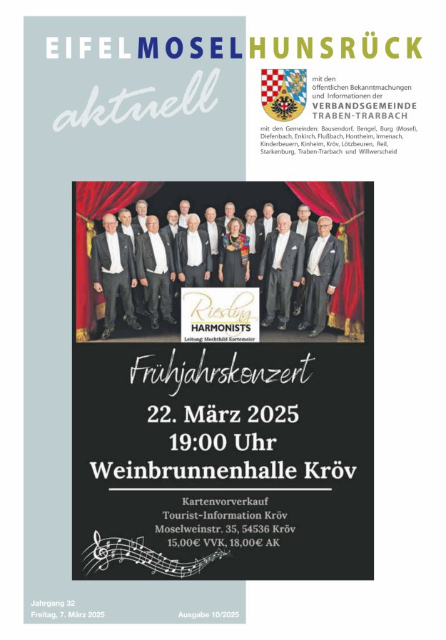 Eifel-Mosel-Hunsrück aktuell VG Traben-Trarbach Titelblatt 10/2025