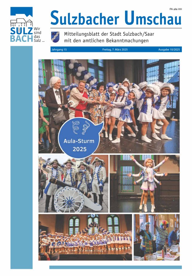 Sulzbacher Umschau Titelblatt 10/2025