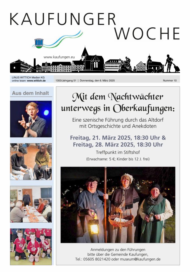 Kaufunger Woche Titelblatt 10/2025