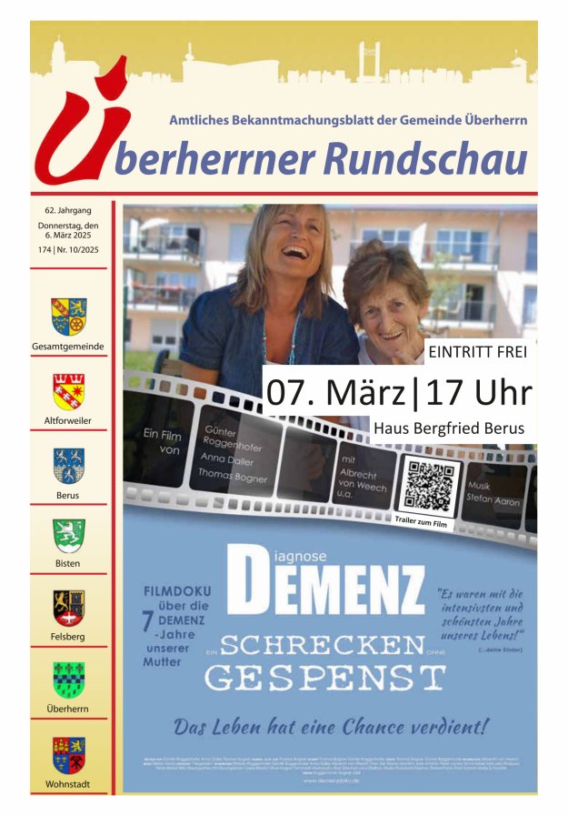 Überherrner Rundschau Titelblatt 10/2025