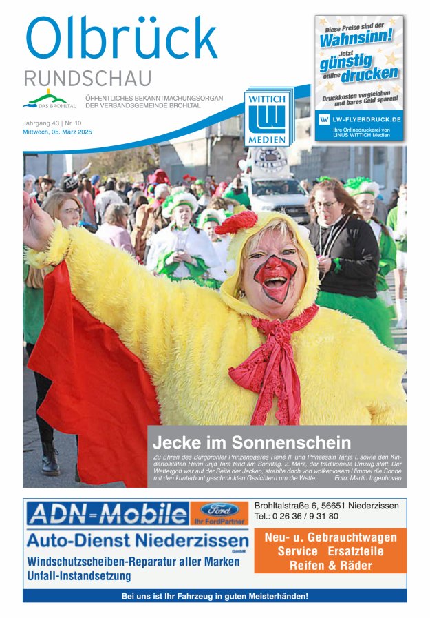 Olbrück Rundschau Titelblatt 10/2025