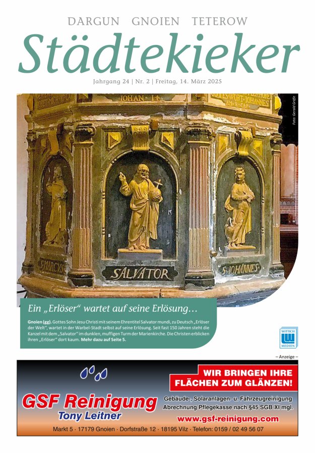 Städte Kieker Gnoien Dargun Teterow Titelblatt 02/2025