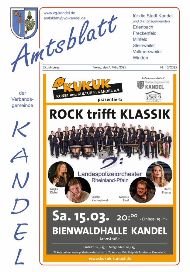 Amtsblatt VG Kandel Titelblatt 10/2025
