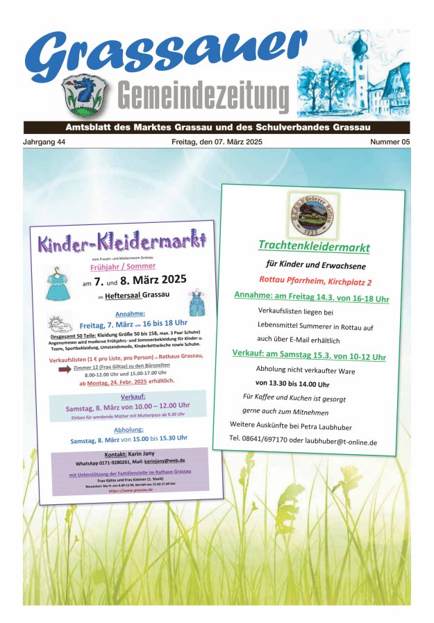 Grassauer Gemeindezeitung Titelblatt 05/2025