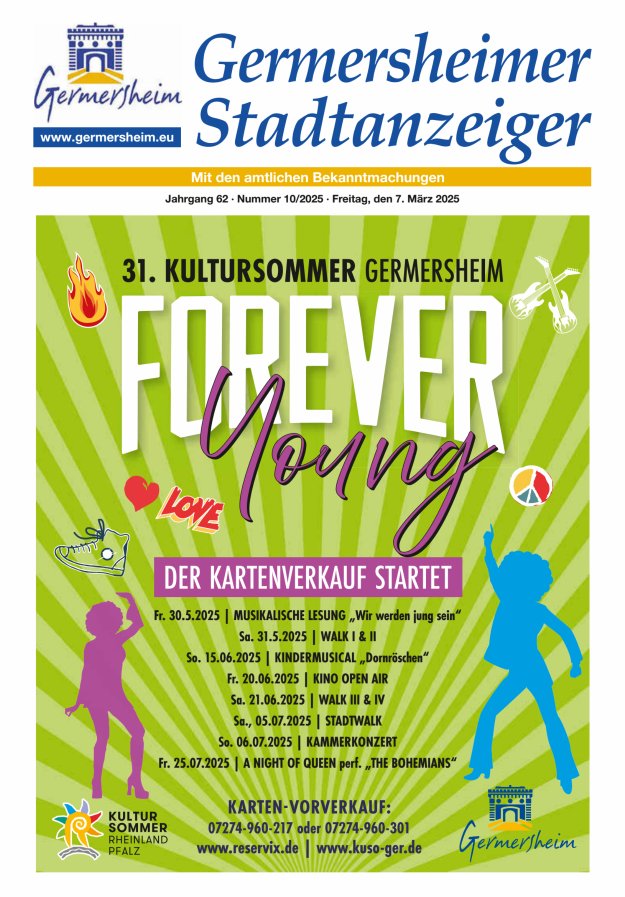 Germersheimer Stadtanzeiger Titelblatt 10/2025