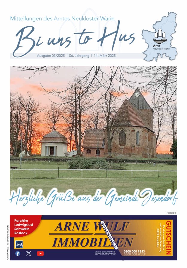 Bi uns to Hus Titelblatt 03/2025