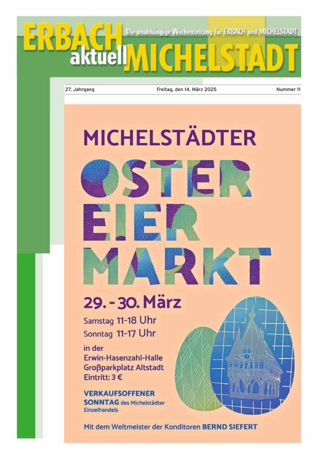 Erbach-Michelstadt aktuell Titelblatt 11/2025