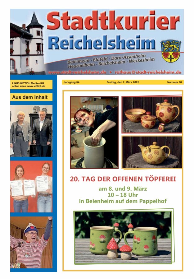 Stadtkurier Reichelsheim Titelblatt 10/2025