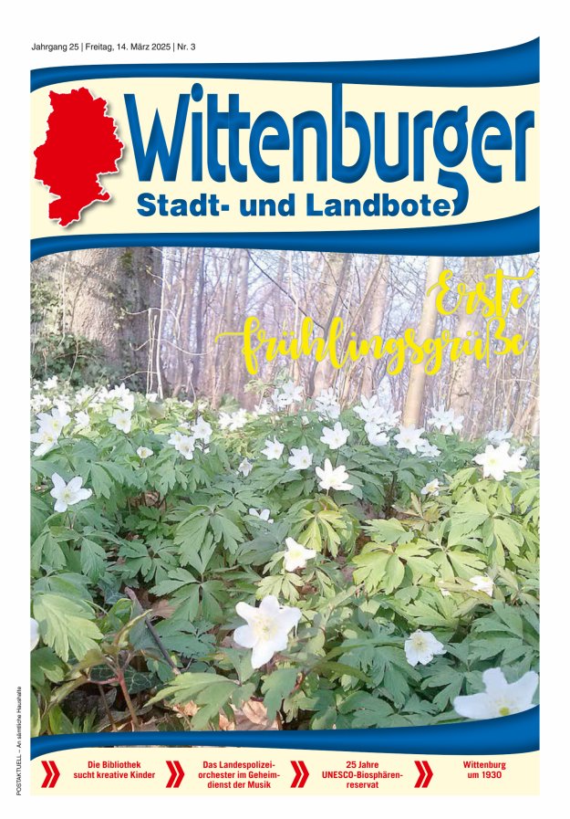 Wittenburger Stadt- und Landbote Titelblatt 03/2025