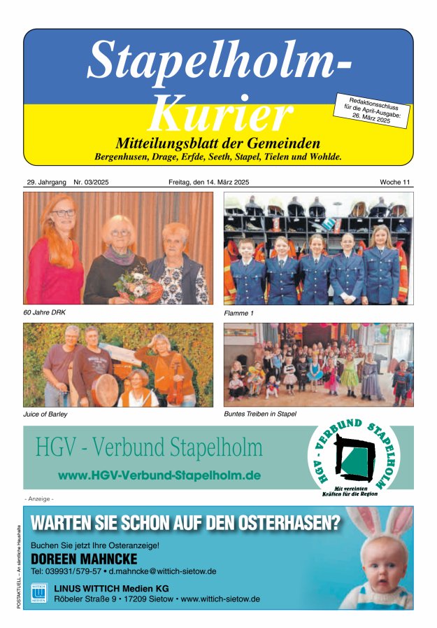 Stapelholm-Kurier Titelblatt 03/2025