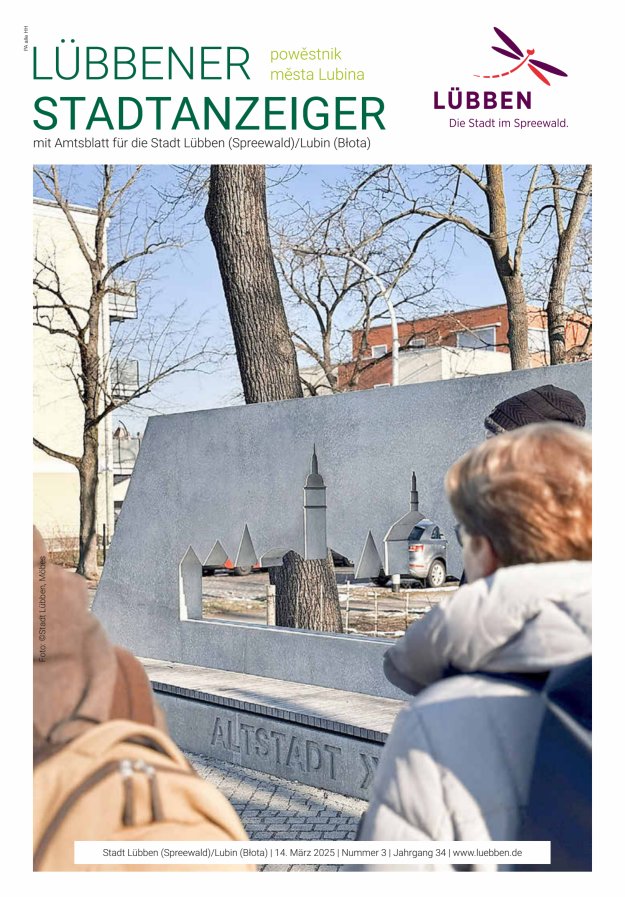Lübbener Stadtanzeiger mit Amtsblatt für die Stadt Lübben (Spreewald) Titelblatt 03/2025