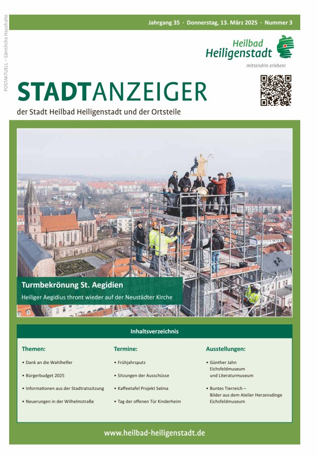 Heiligenstadt Anzeiger Titelblatt 03/2025