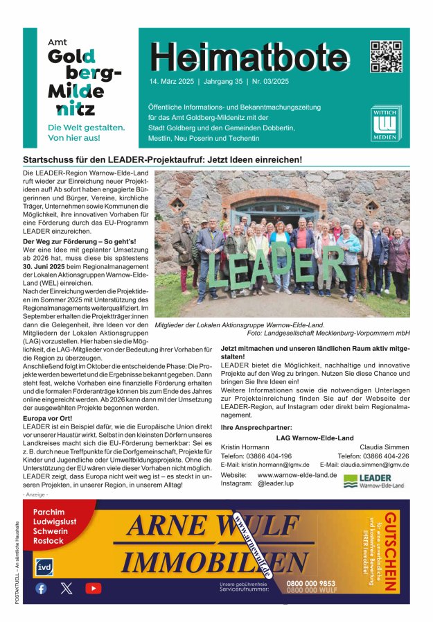 Heimatbote Titelblatt 03/2025
