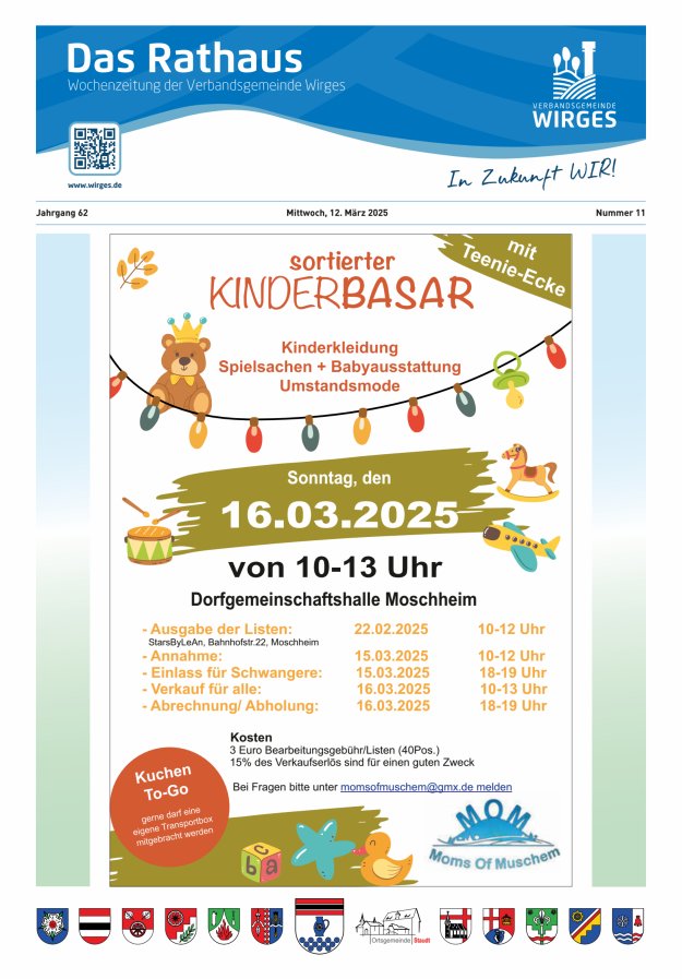 Das Rathaus - Informationen für die Bürger in der VG Wirges Titelblatt 11/2025