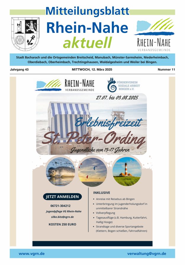Rhein-Nahe aktuell Titelblatt 11/2025