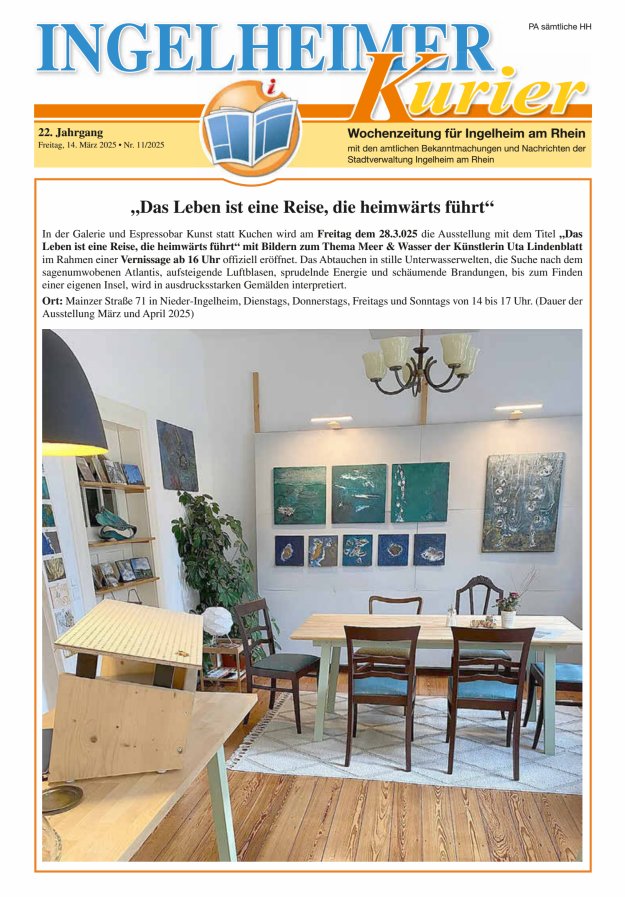 Ingelheimer Kurier Titelblatt 11/2025