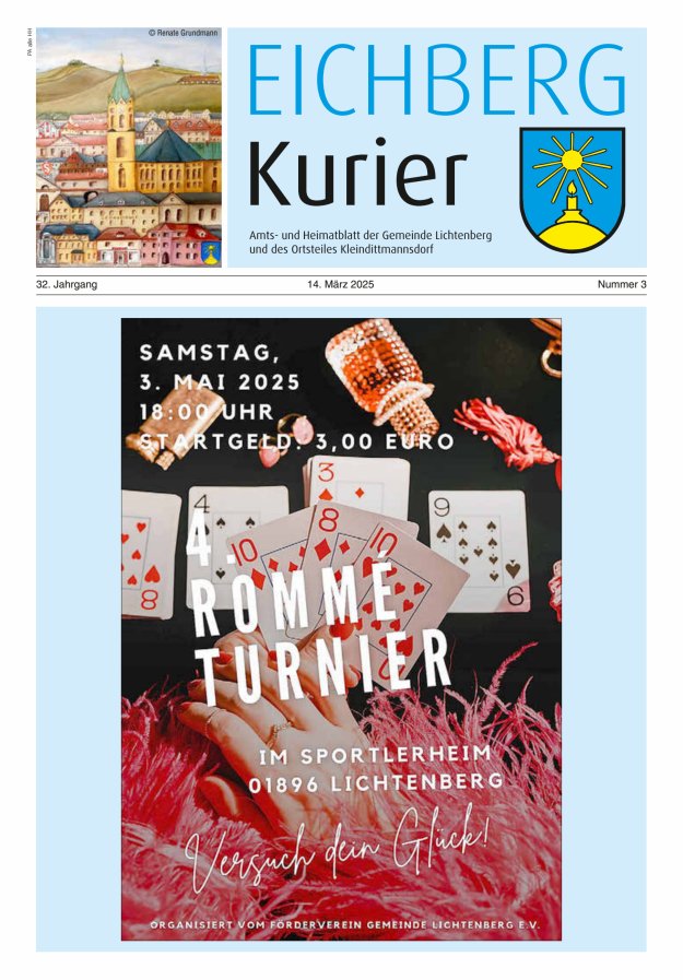 Eichberg-Kurier - Amts- und Heimatblatt der Gemeinde Lichtenberg Titelblatt 03/2025
