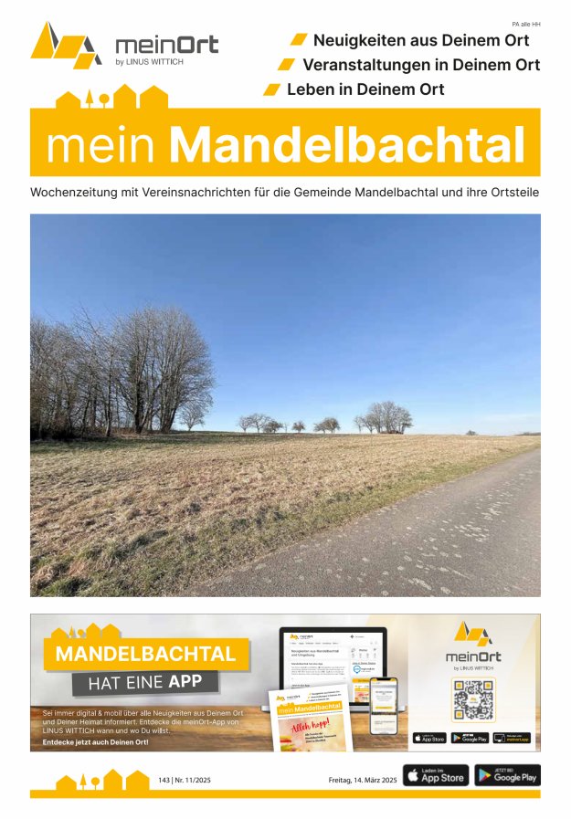 mein Mandelbachtal Titelblatt 11/2025