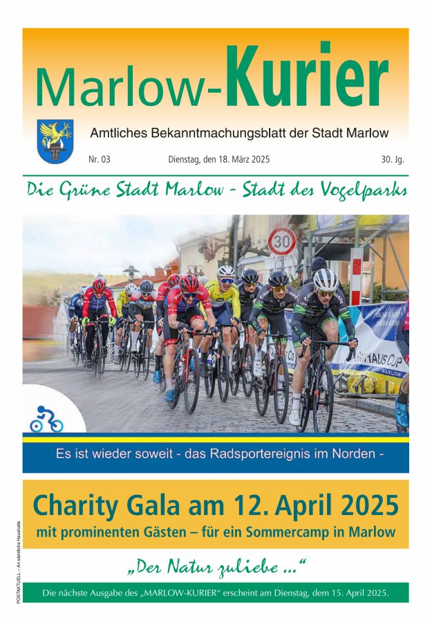 Marlow-Kurier Titelblatt 03/2025