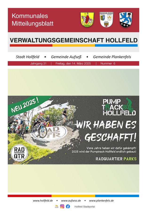 MB der Verwaltungsgemeinschaft Hollfeld  Titelblatt 06/2025
