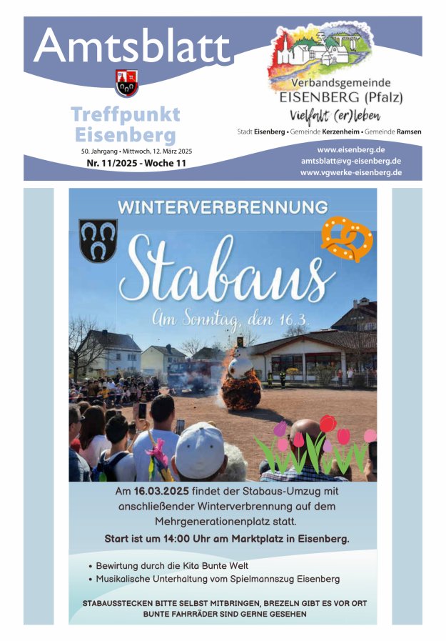 Treffpunkt Eisenberg Titelblatt 11/2025