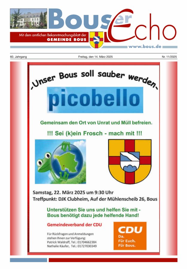 Bouser Echo Titelblatt 11/2025