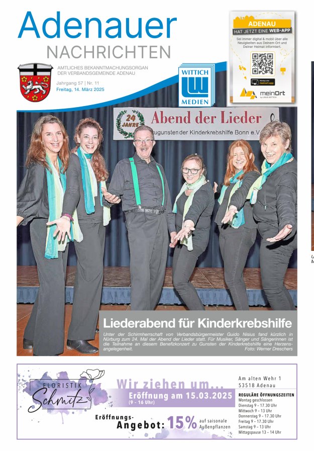 Adenauer Nachrichten Titelblatt 11/2025