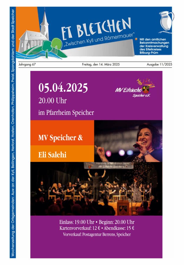 Et Bletchen VG Speicher Titelblatt 11/2025