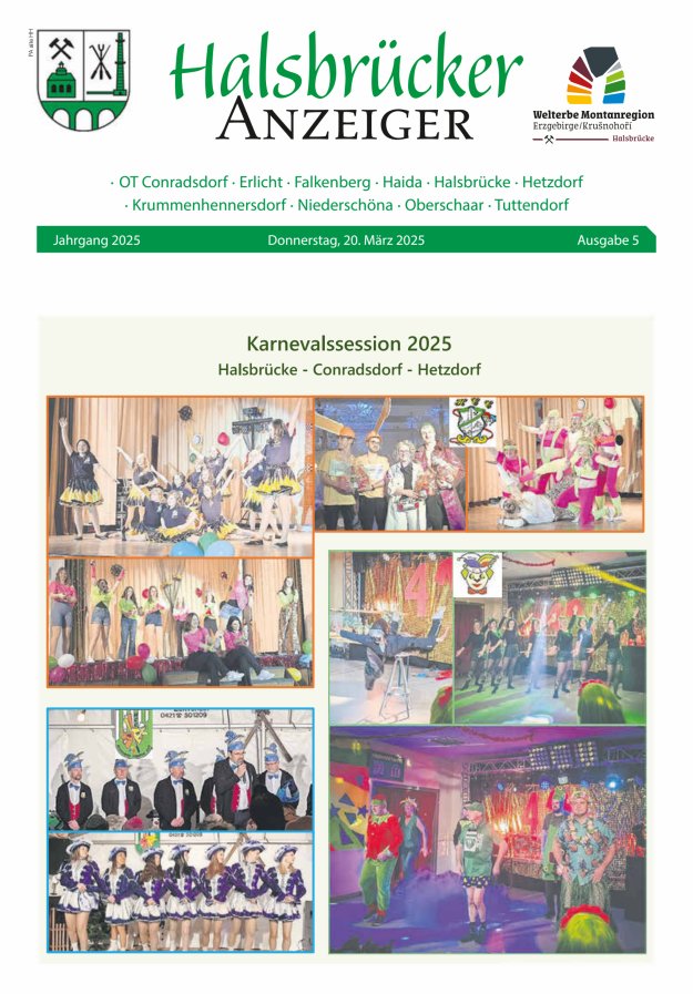 Halsbrücker Anzeiger Titelblatt 05/2025