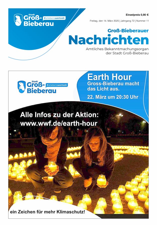 Groß-Bieberauer Nachrichten Titelblatt 11/2025