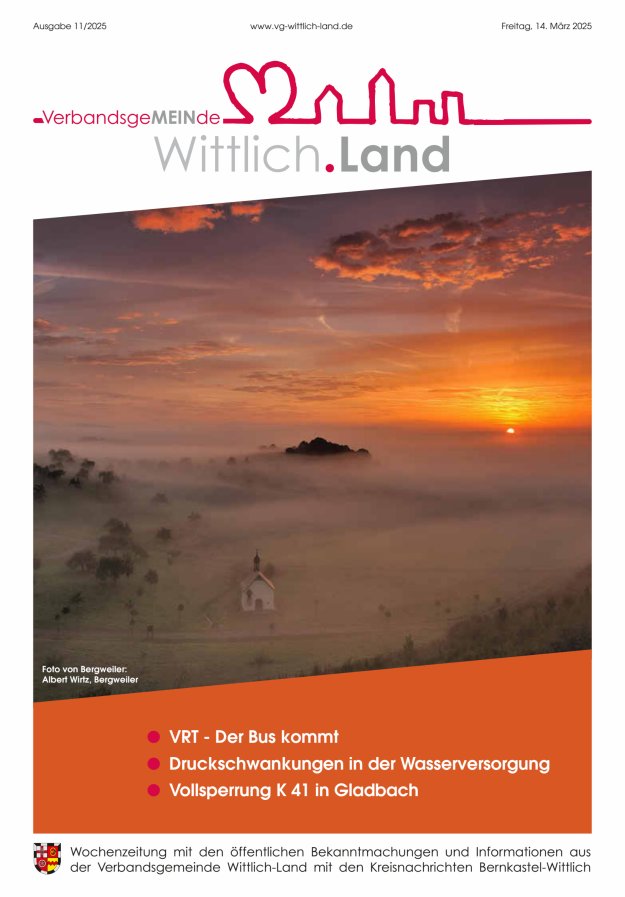 Mein Wittlich.Land Titelblatt 11/2025