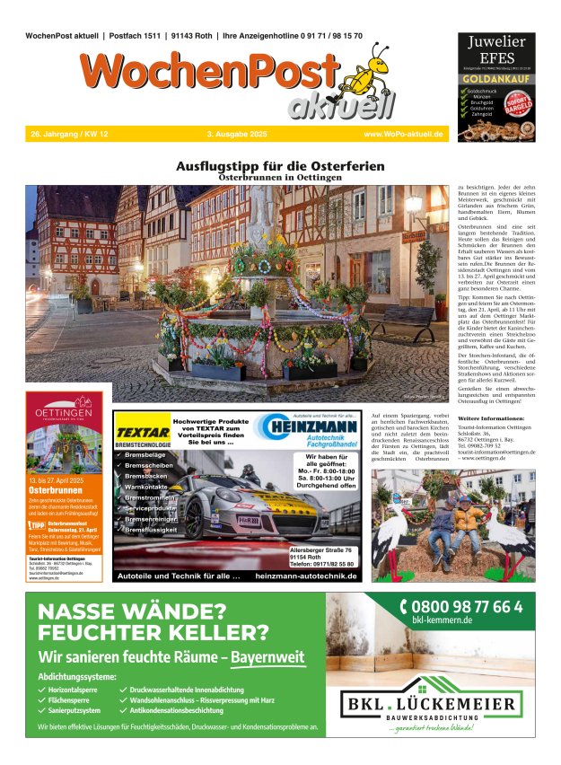 Wochenpost aktuell Titelblatt 03/2025