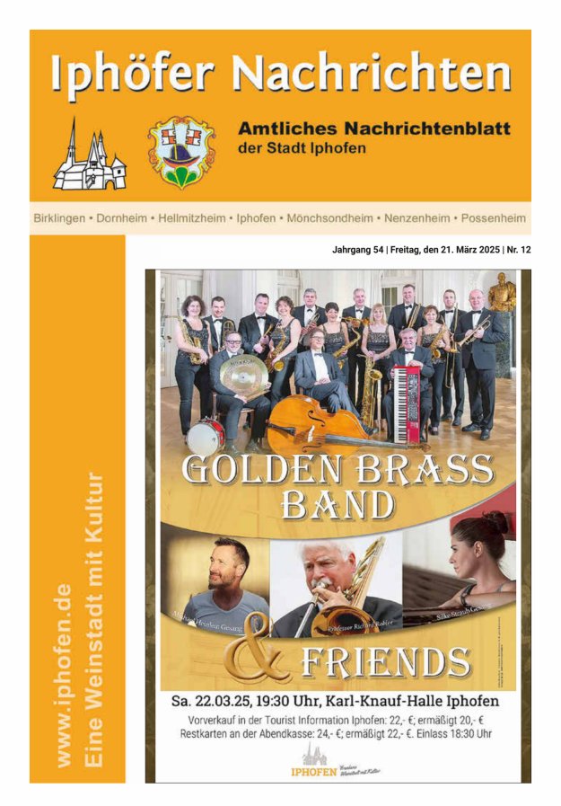 Iphöfer Nachrichten Titelblatt 12/2025