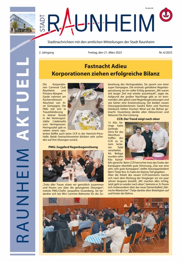Raunheim aktuell Titelblatt 06/2025