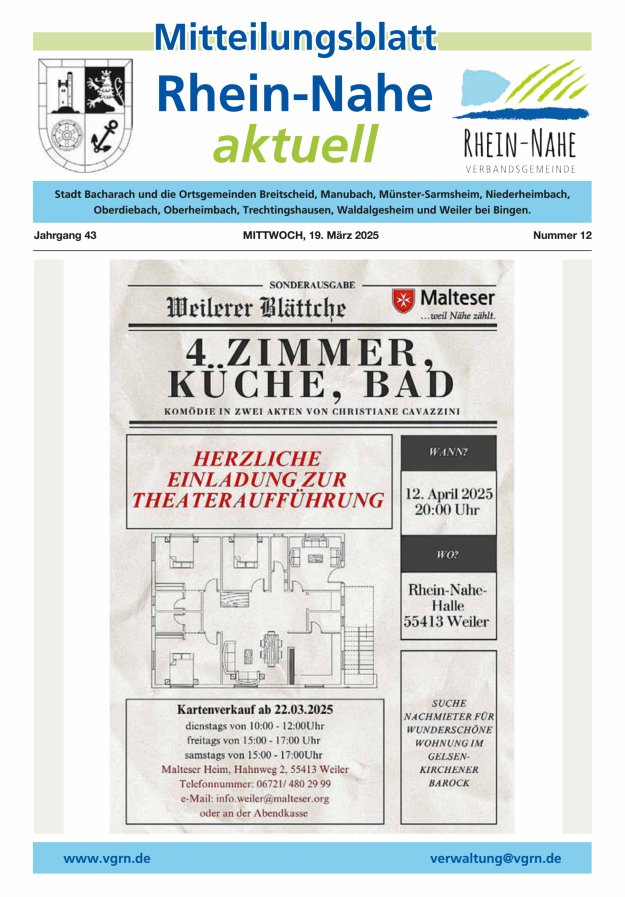 Rhein-Nahe aktuell Titelblatt 12/2025