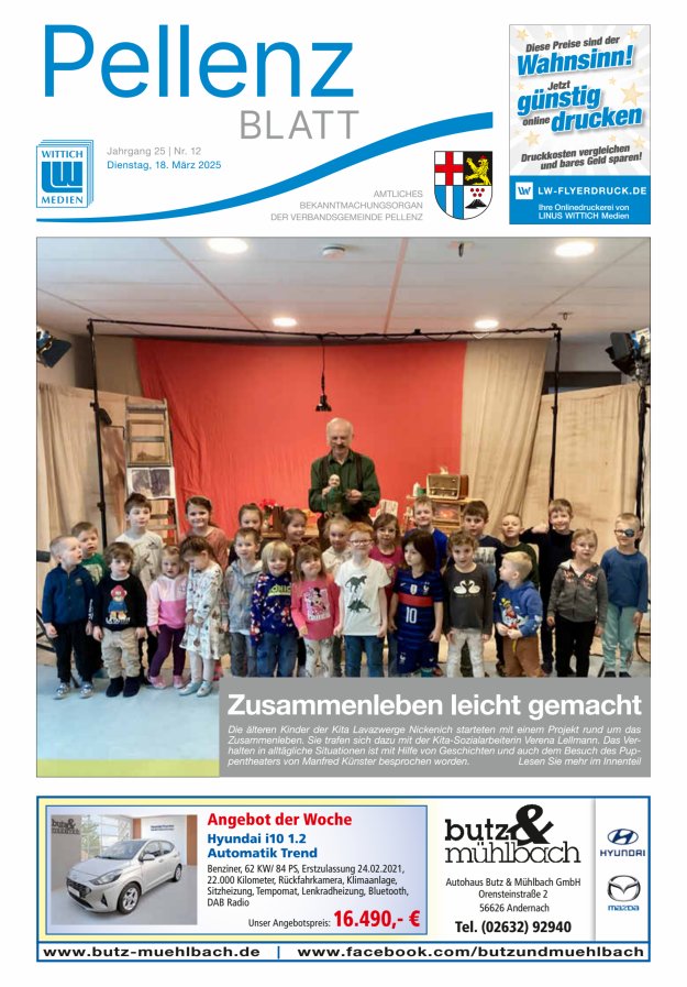 Pellenzblatt Titelblatt 12/2025