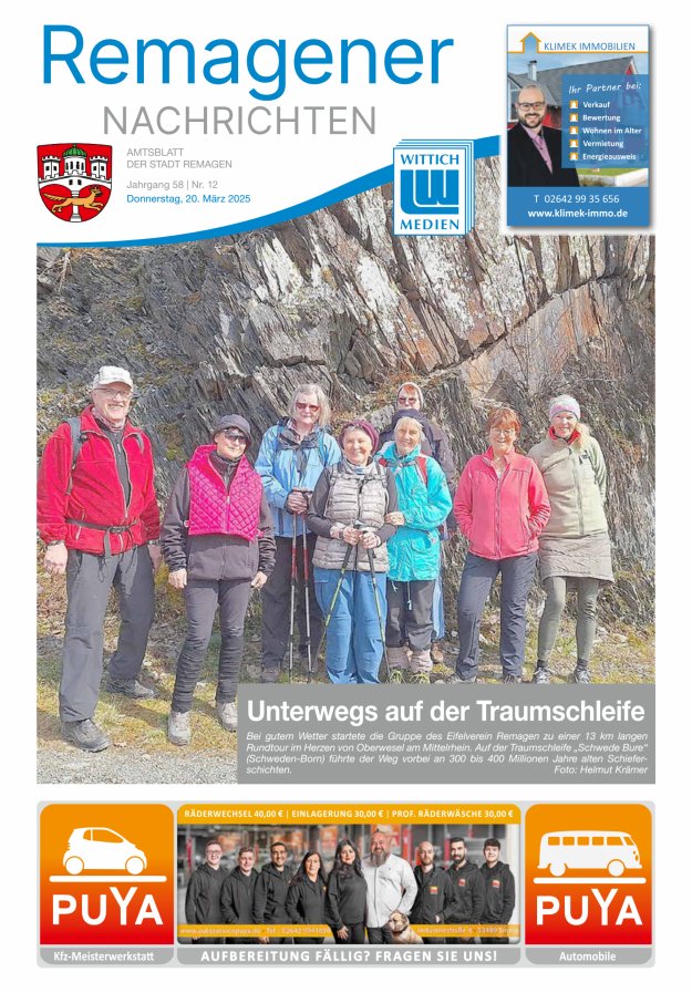 Remagener Nachrichten Titelblatt 12/2025