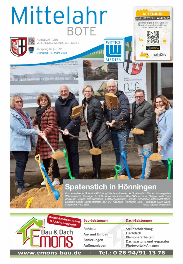 Mittelahr Bote Titelblatt 12/2025