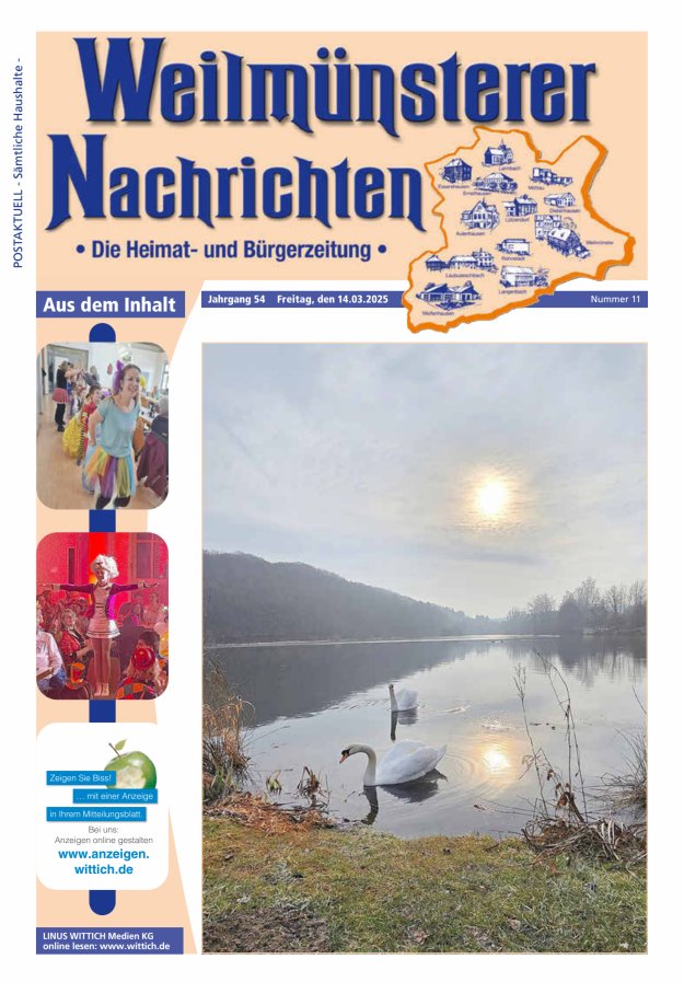 Weilmünsterer Nachrichten Titelblatt 11/2025