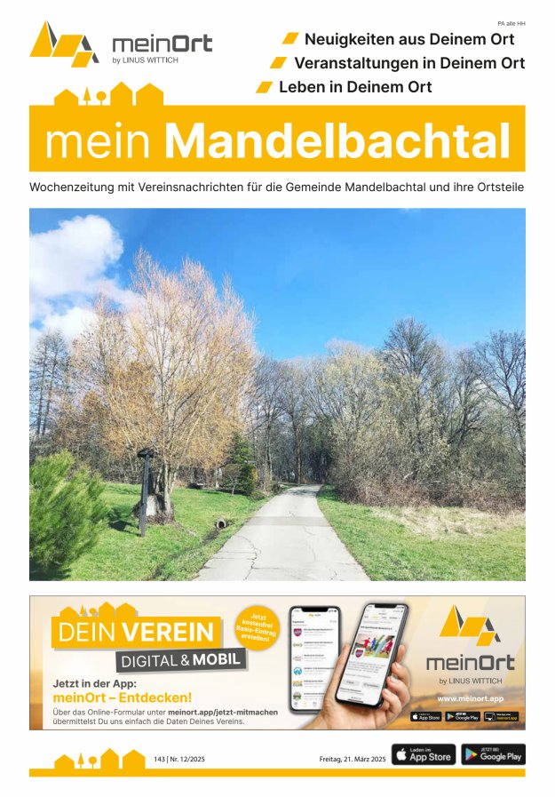 mein Mandelbachtal Titelblatt 12/2025