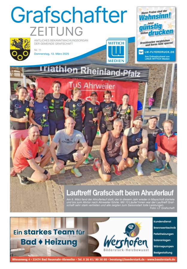 Grafschafter Zeitung Titelblatt 11/2025