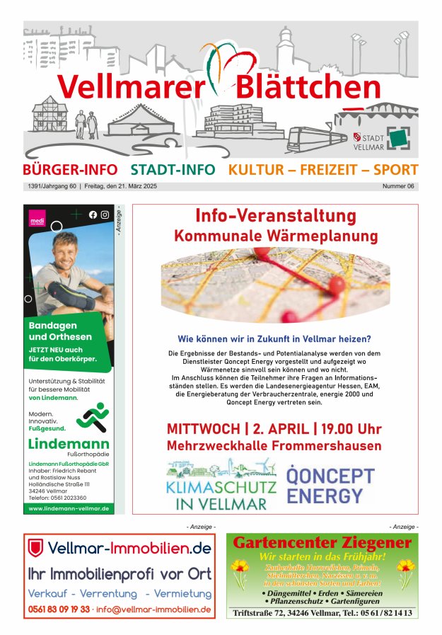 Vellmarer Blättchen Titelblatt 06/2025