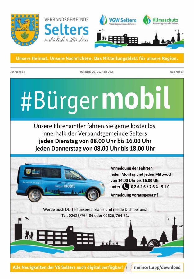 Unsere Verbandsgemeinde Selters Ww Titelblatt 12/2025