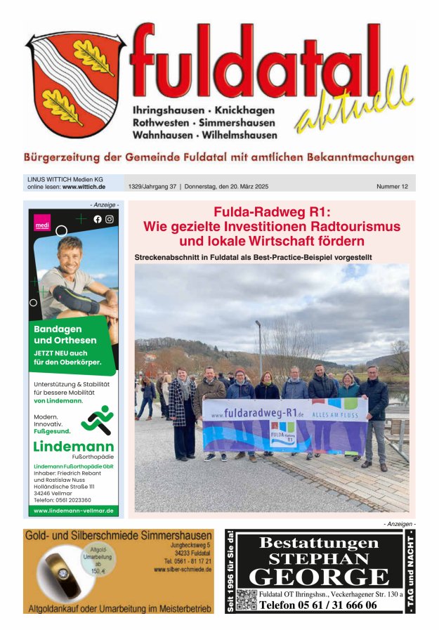 Fuldatal aktuell Titelblatt 12/2025