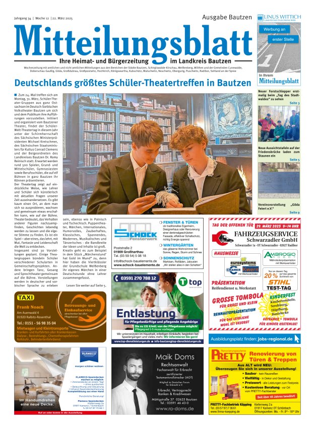 Mitteilungsblatt LK Bautzen Ausgabe Bautzen Titelblatt 11/2025