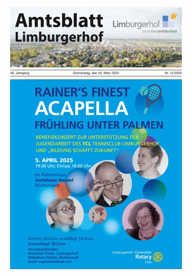Amtsblatt Limburgerhof Titelblatt 12/2025