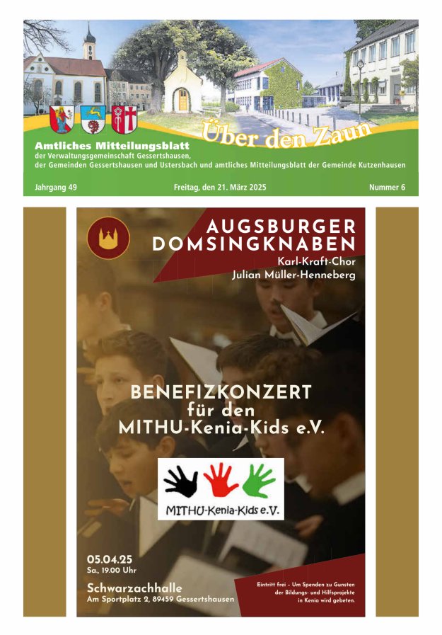 Über den Zaun Titelblatt 06/2025